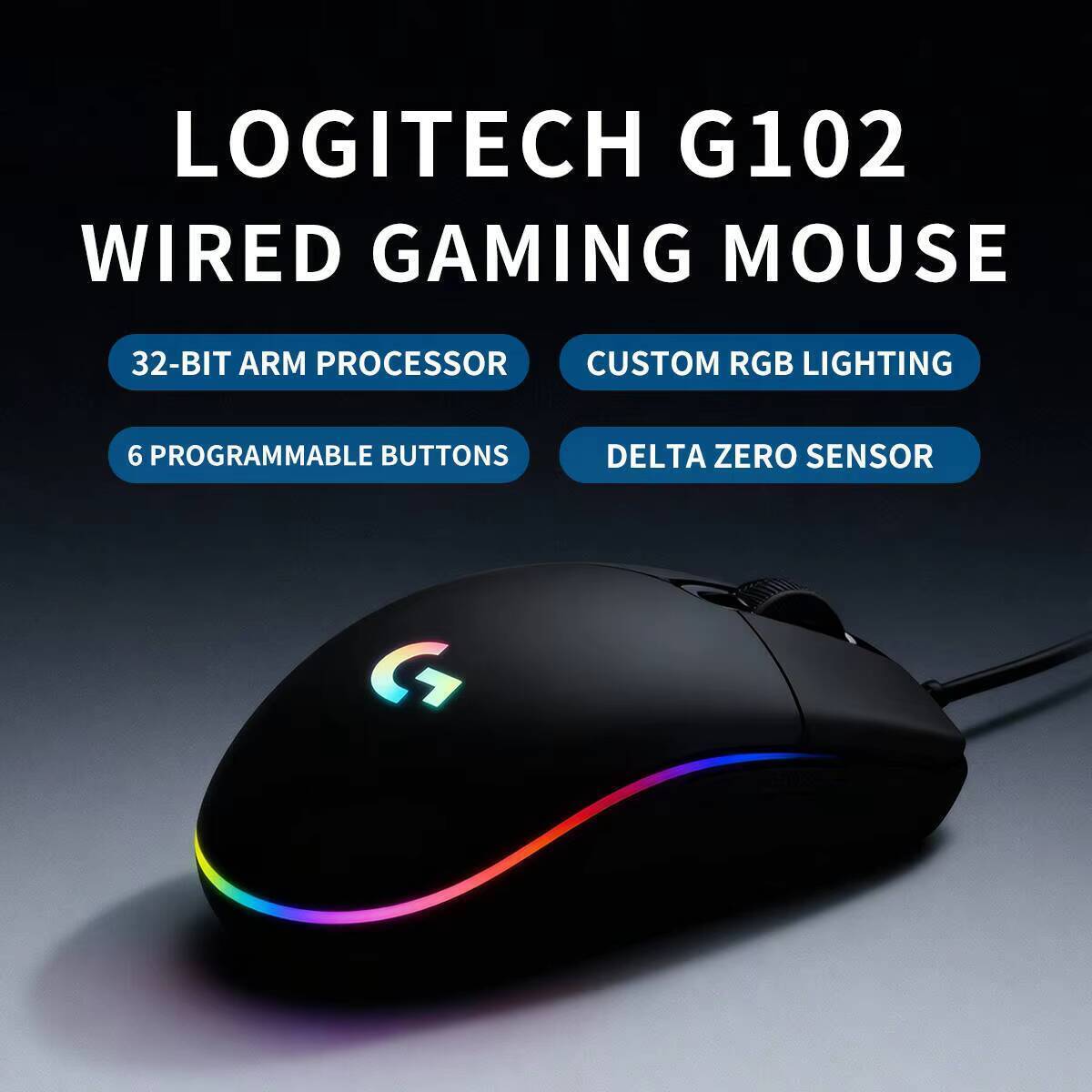 Logitech G102 Prodigy Gaming M - Esports Gaming Competition ulasan dan harga
