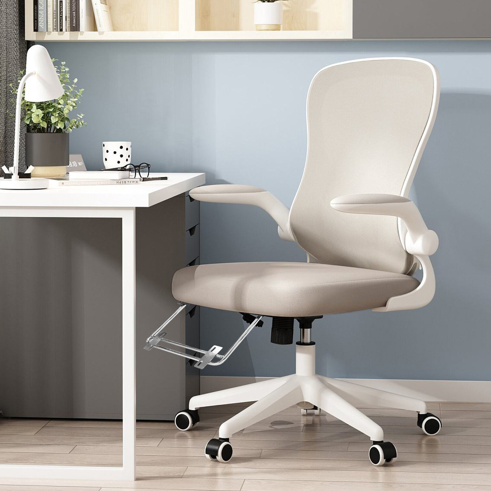 2Pcs Adjustable Retractable Fo - Footrest Under Desk ulasan dan harga