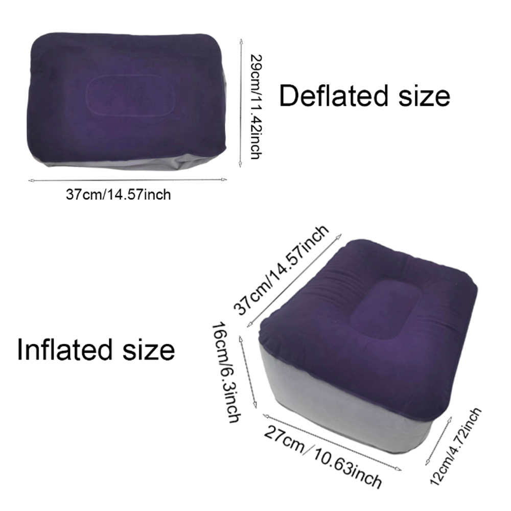 Inflatable Footrest Pillow PVC - Footrest Under Desk ulasan dan harga