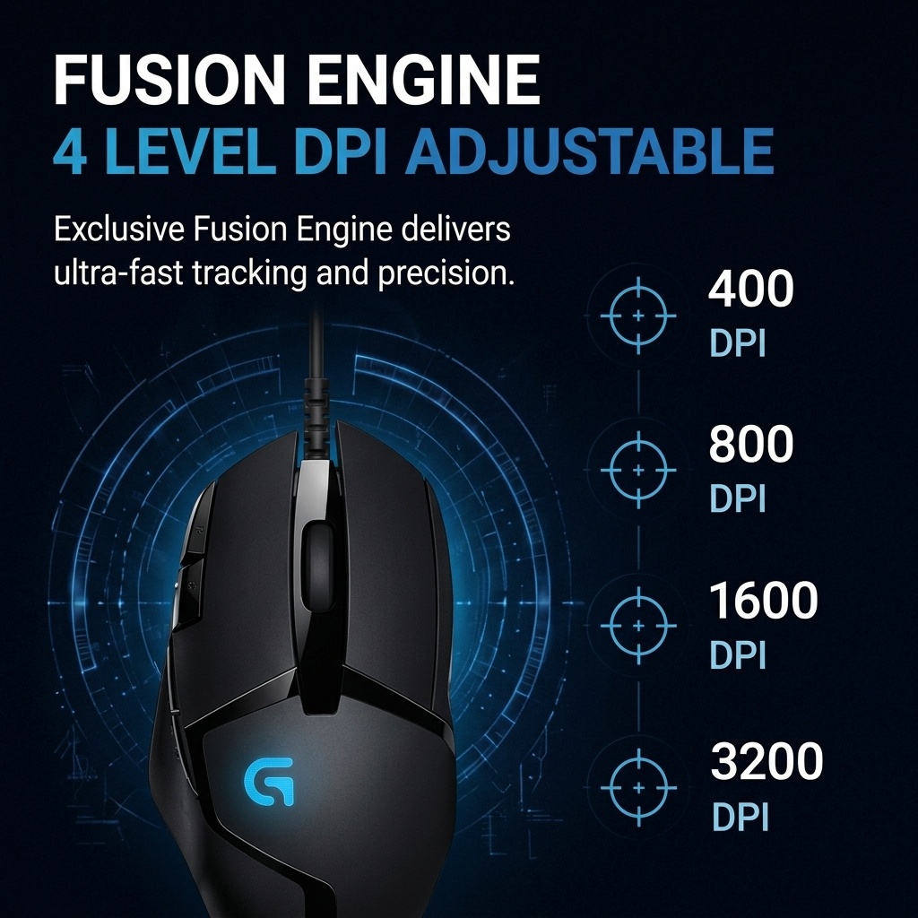 Logitech G402 Hyperion Fury E‑ - Esports Gaming Competition ulasan dan harga